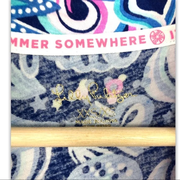 Lilly Pulitzer - Lina Robe Lapis Lazuli Cosmic Kismet - XXS/XS - Picture 5 of 7